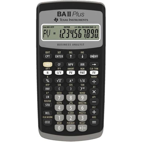 CALC TI BA-II PLUS GRAPHING TEXAS INSTRUMENTS